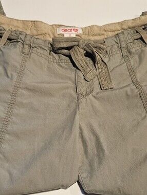 Olive Green Women's Capri Cargo Pants